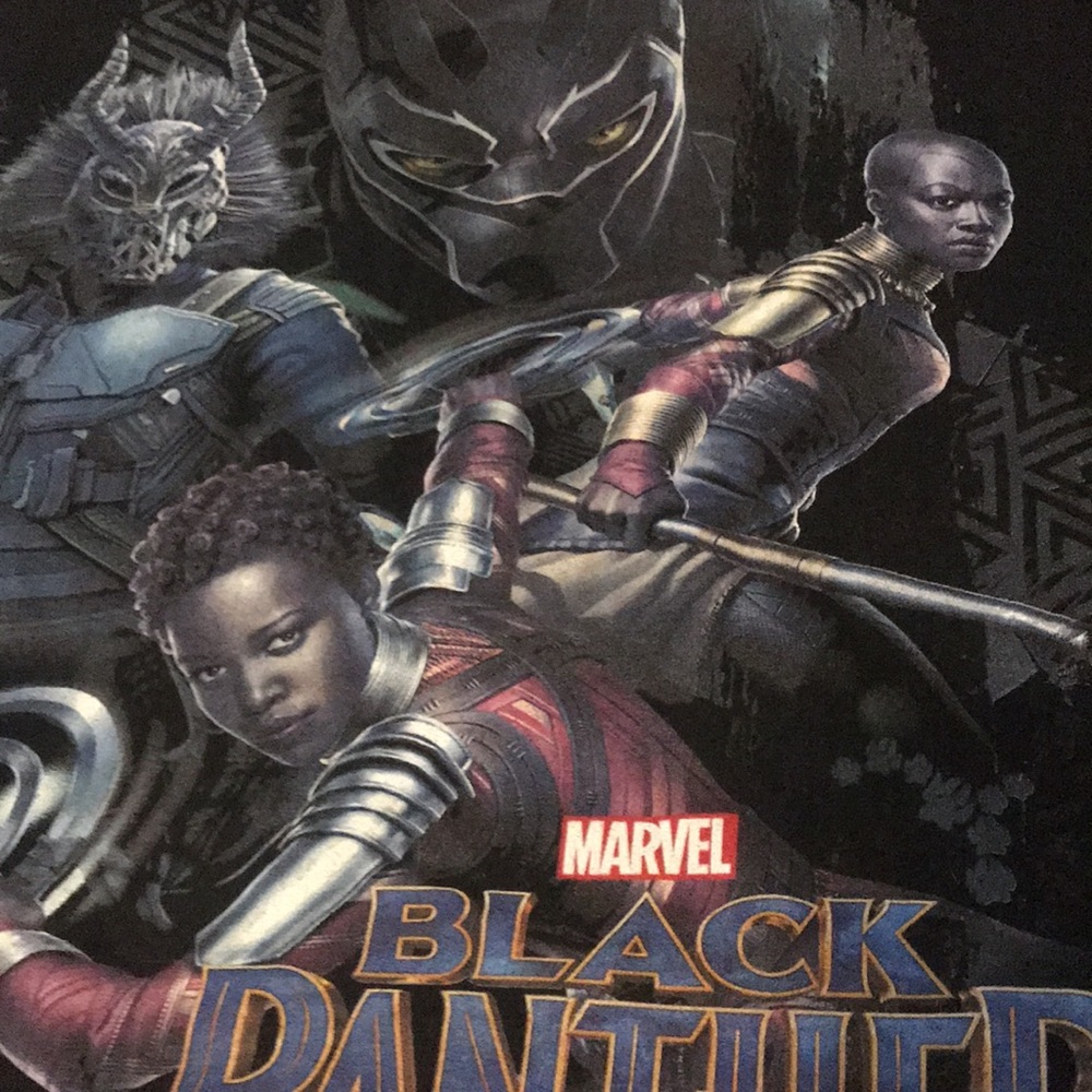 Marvel Short Sleeve Tee Shirt Black Panther Large - Picture 3 of 11